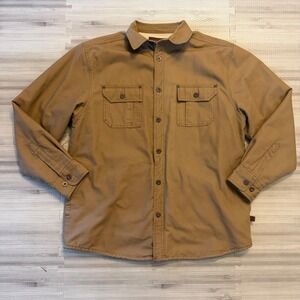 Men's Lightweight Shirt Jacket in Brown